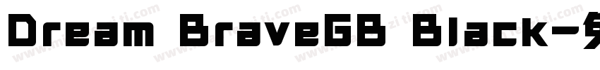 Dream BraveGB Black字体转换